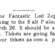 Salt Lake City 1970 (Fantastic Led Zeppelin Coming...)