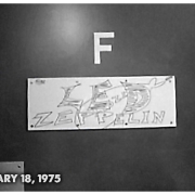Bloomington 1975 - Dressing Room sign