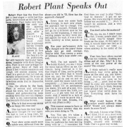 May 1977 - 'Robert Plant Speaks out' (New Orleans Interview)