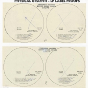 Physical Graffiti - LP Label Proofs (1/21/75 2nd Revision) 