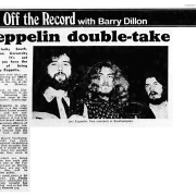 'Zeppelin Double Take' - Southampton University 1973
