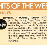 Trampled Under Foot (US Single) released - April 1975