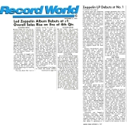 In Through the Out Door Debuts At #1 (Sept. 1979) Record World